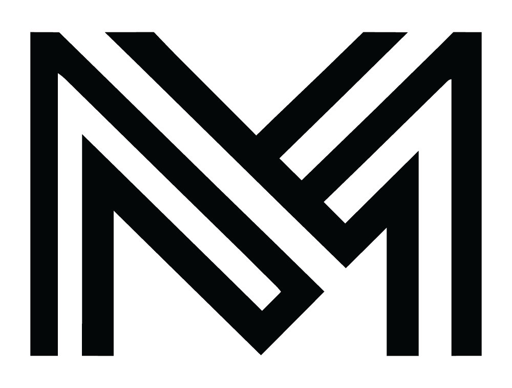 Modern Coats Painting monogram in solid black.